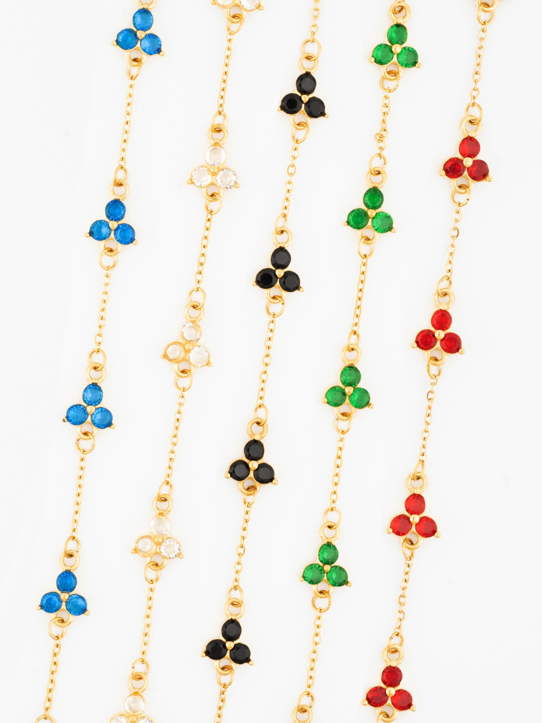 WHITE CLOVER BRACELET | 18K Gold