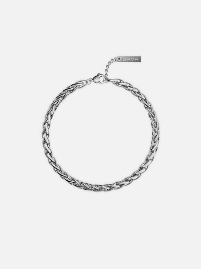 WHEAT BRACELET 5MM | Silver