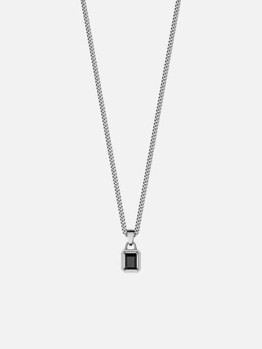 MIDNIGHT GEMSTONE CHAIN | Silver
