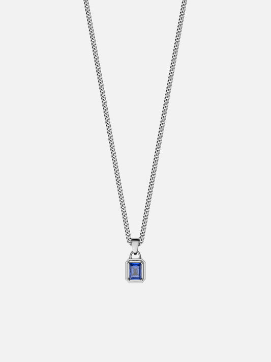 OCEAN GEMSTONE CHAIN | Silver