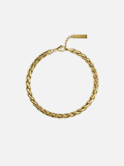 WHEAT BRACELET 5MM | 18K Gold