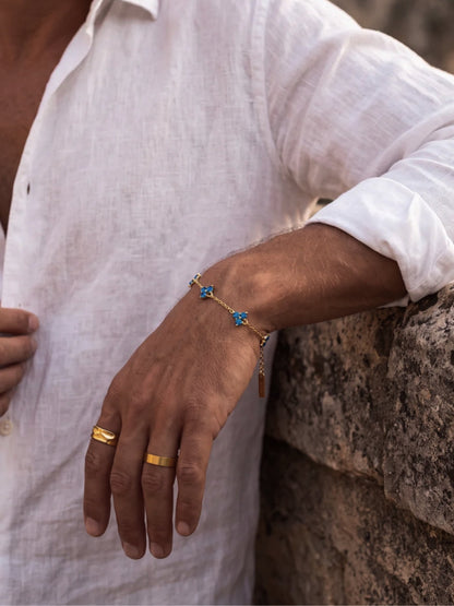 OCEAN CLOVER BRACELET | 18K Gold