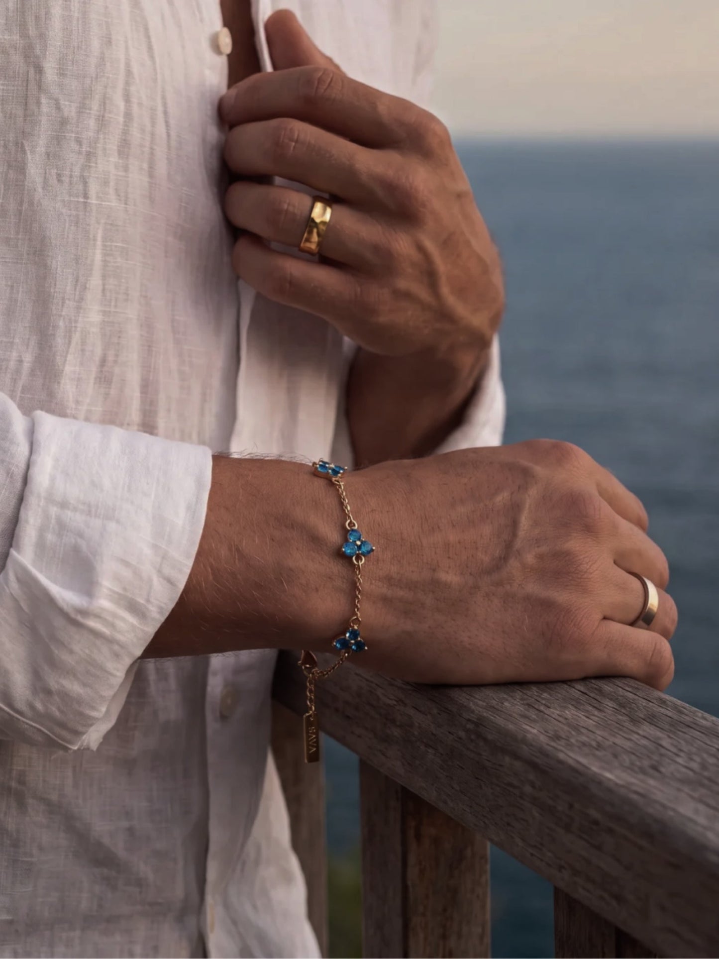OCEAN CLOVER BRACELET | 18K Gold