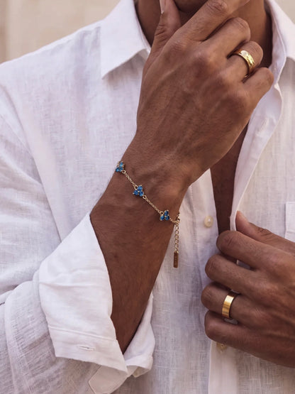 OCEAN CLOVER BRACELET | 18K Gold