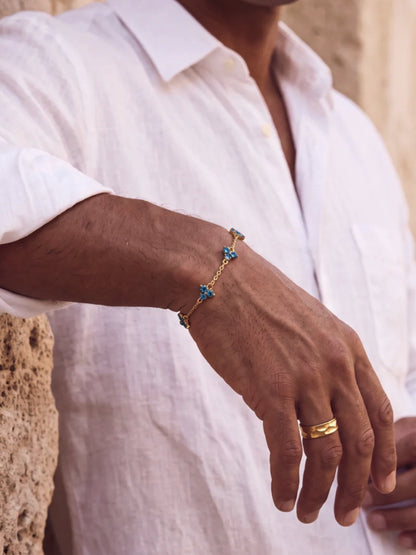 OCEAN CLOVER BRACELET | 18K Gold