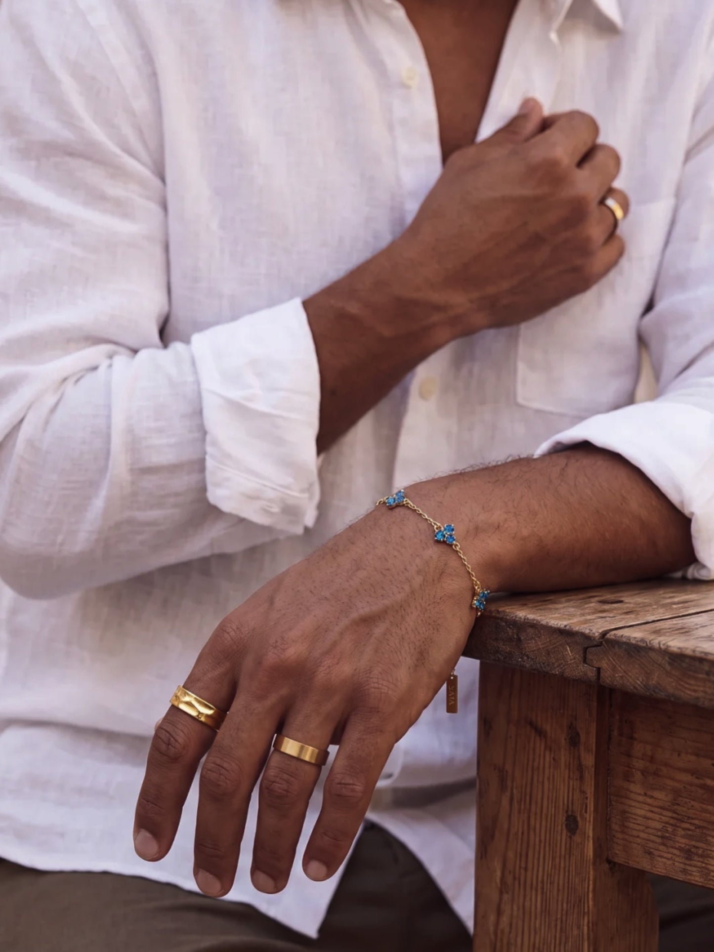 OCEAN CLOVER BRACELET | 18K Gold