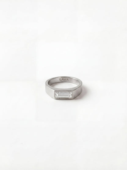 WHITE COMO RING | Silver