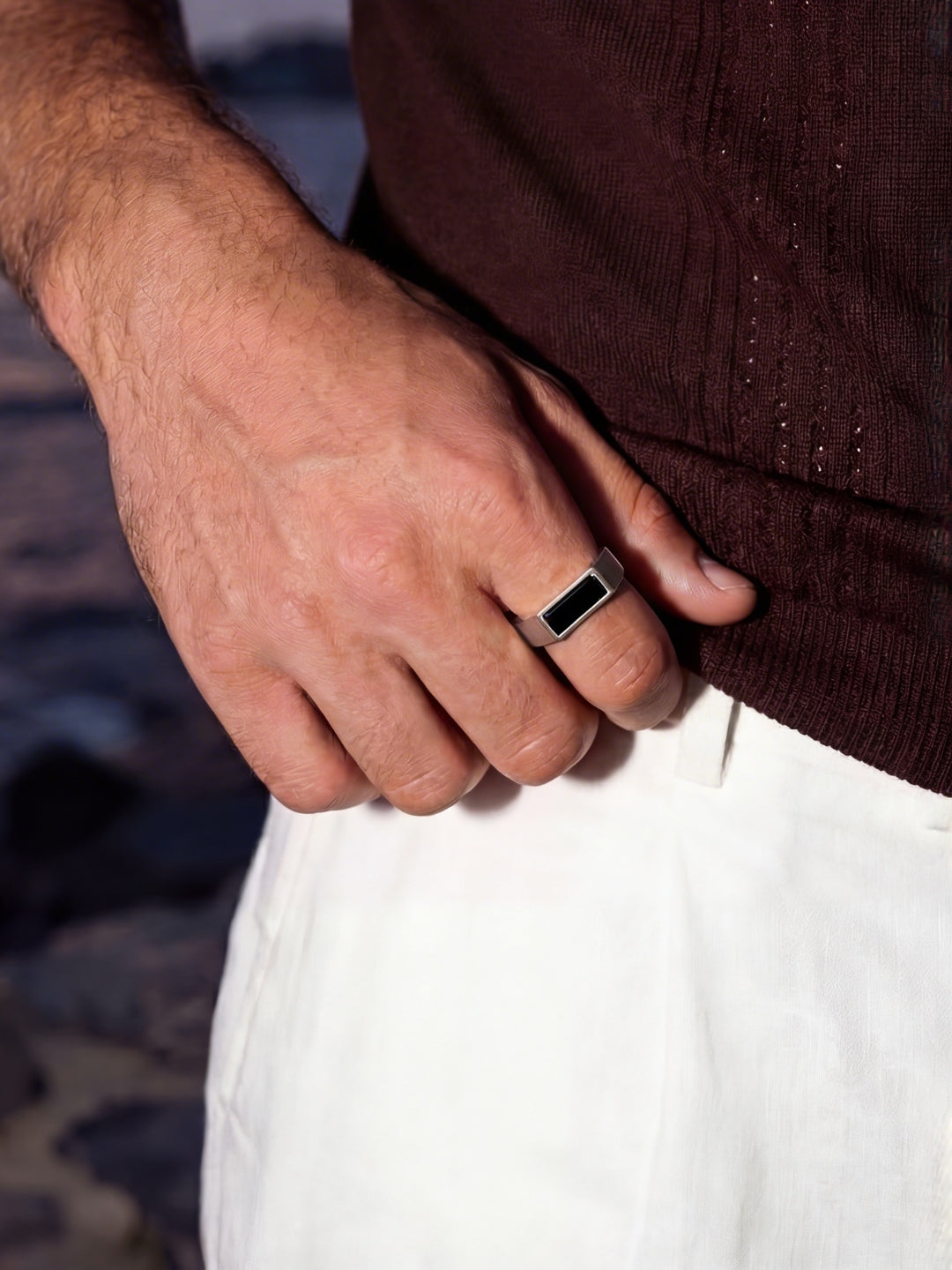 MIDNIGHT COMO RING | Silver