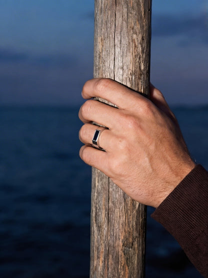 MIDNIGHT COMO RING | Silver