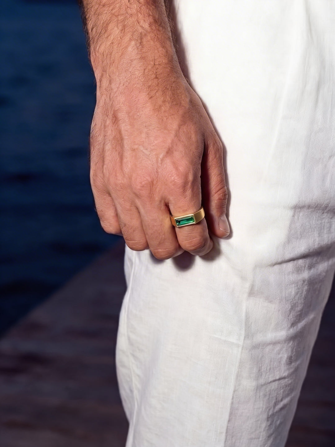 GREEN COMO RING | 18K Gold