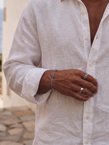 OCEAN CLOVER BRACELET | Silver