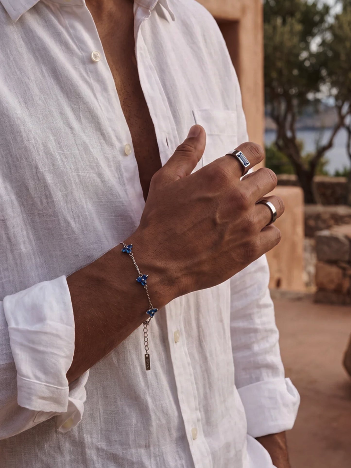 OCEAN CLOVER BRACELET | Silver