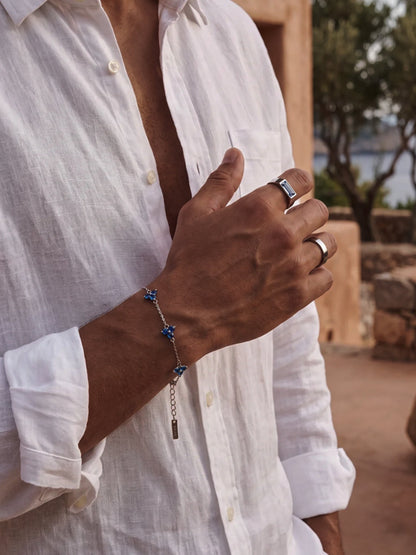 OCEAN CLOVER BRACELET | Silver