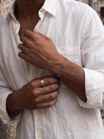 OCEAN CLOVER BRACELET | Silver