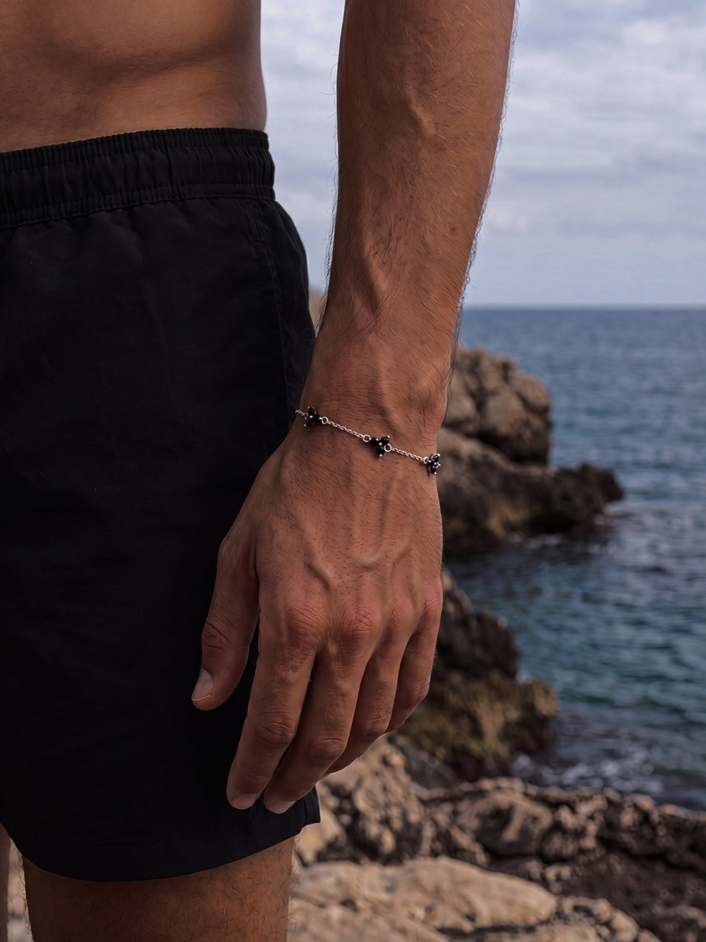 CLOVER BRACELET SET | Silver