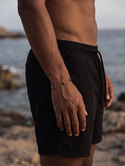 MIDNIGHT CLOVER BRACELET | 18K Gold
