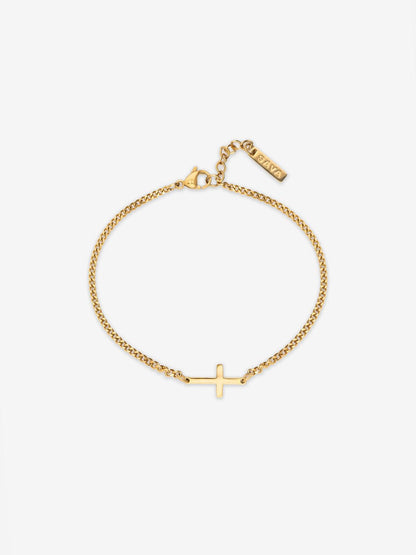 CROSS BRACELET | 18K Gold