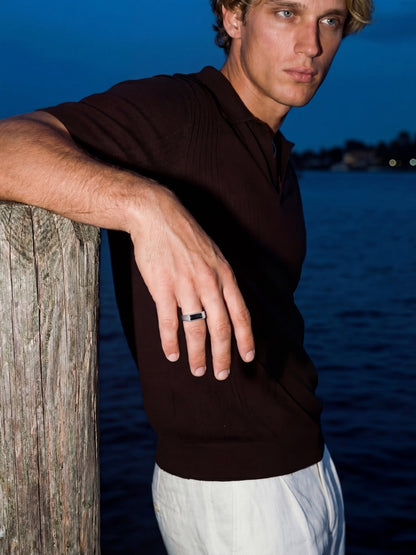MIDNIGHT COMO RING | Silver