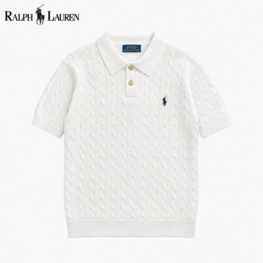 RL - Fairmont Cable Knit Polo