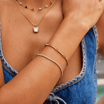 Cordelia Gold Tennis Bracelet