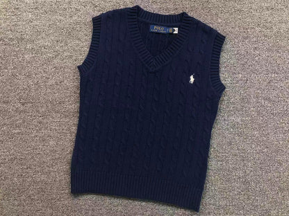 RL - Signature Cable Knit V-Neck Vest