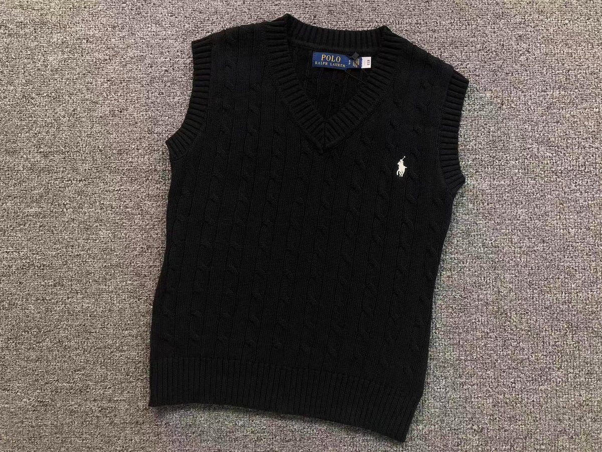 RL - Signature Cable Knit V-Neck Vest