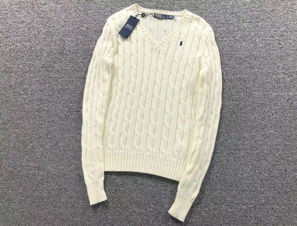 RL - Classic Cable V-Neck Sweater