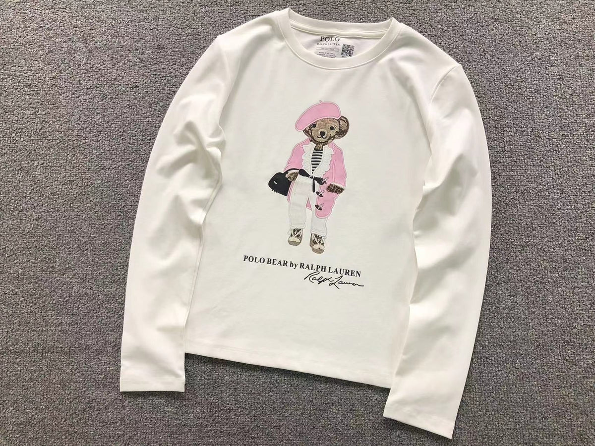 RL - Parisienne Bear Long-Sleeve Top