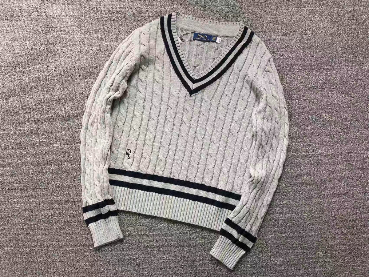 RL - Clubhouse Cable V-Neck Sweater