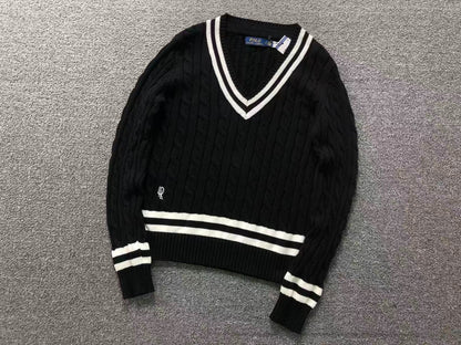 RL - Clubhouse Cable V-Neck Sweater