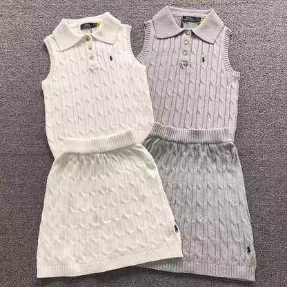 RL - Heritage Cable Knit Polo Set