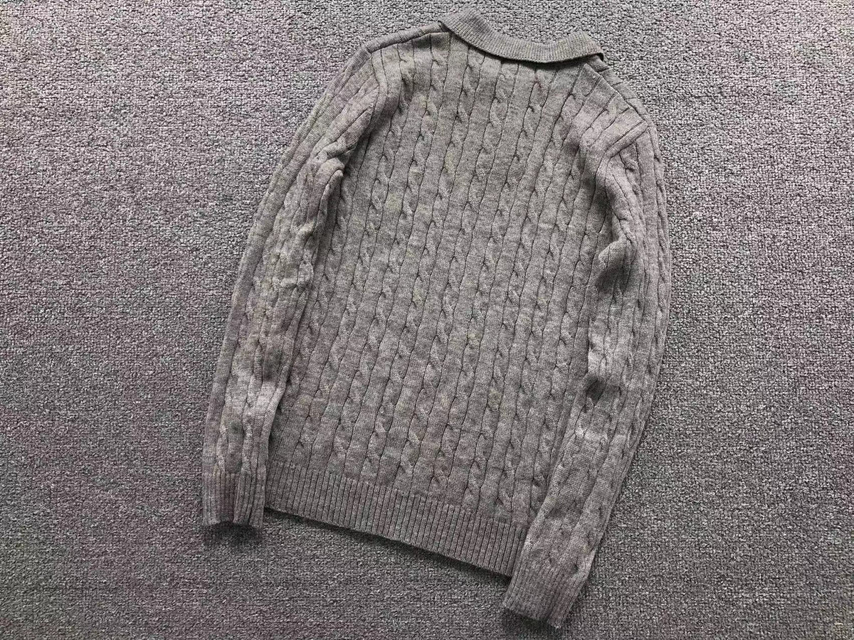 RL - Kensington Cable Knit Polo Sweater