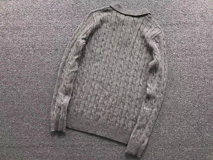 RL - Kensington Cable Knit Polo Sweater
