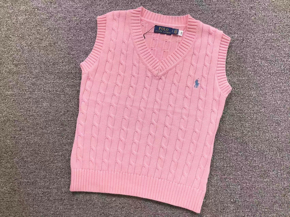RL - Signature Cable Knit V-Neck Vest