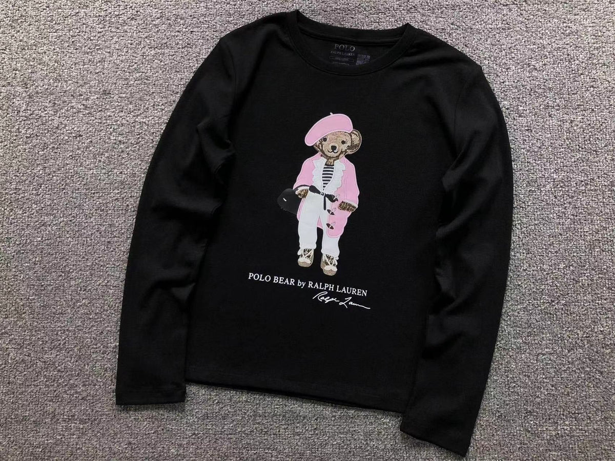 RL - Parisienne Bear Long-Sleeve Top