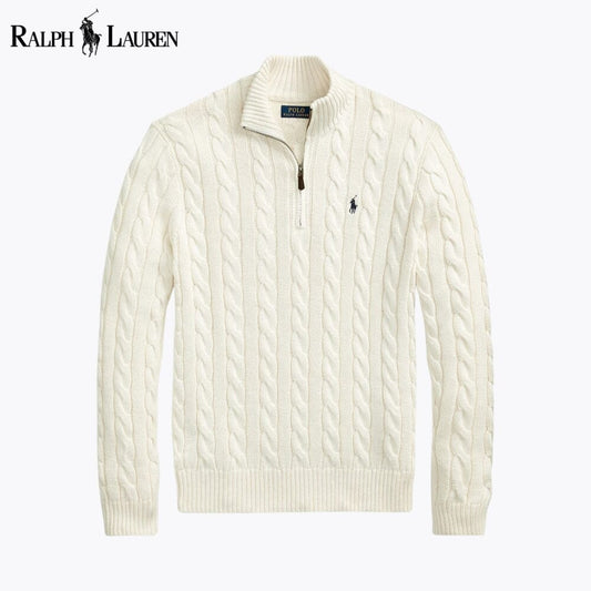 RL Heritage Cable Quarter-Zip Sweater