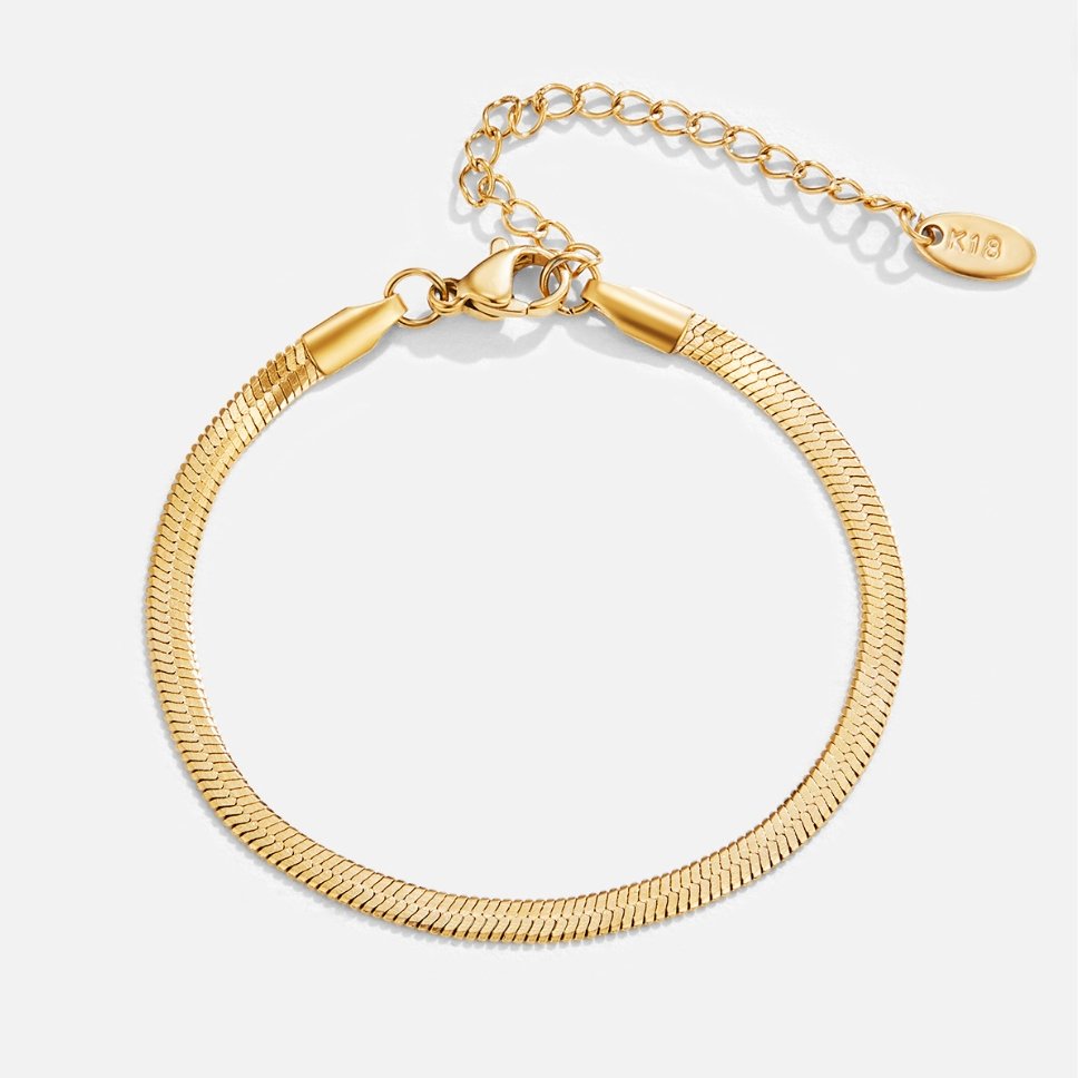 Snake 18K Gold Bracelet